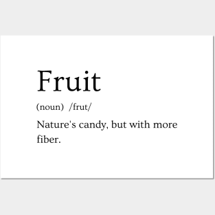 Fruit Funny Definition Posters and Art